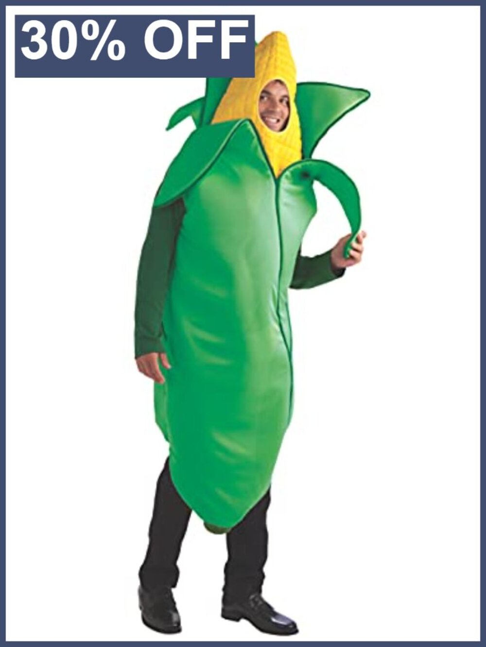 Men's Corn Stalker Costume Foam Tunic Halloween Cosplay Standard Size